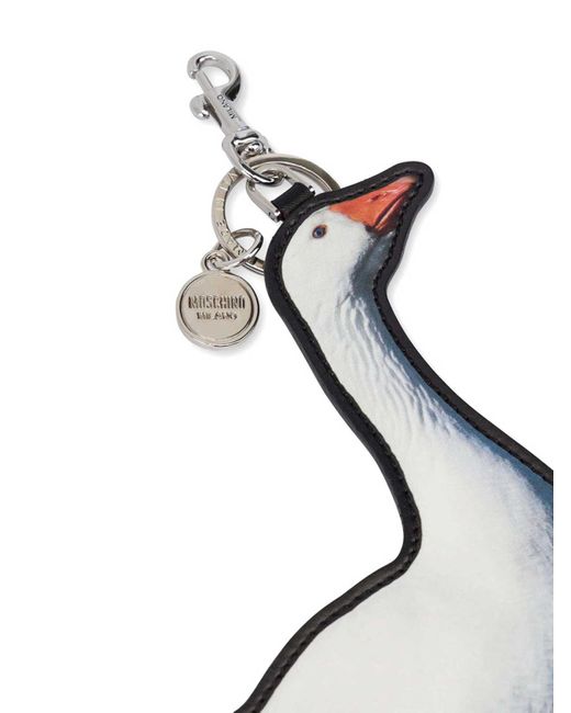 Moschino White Keyring