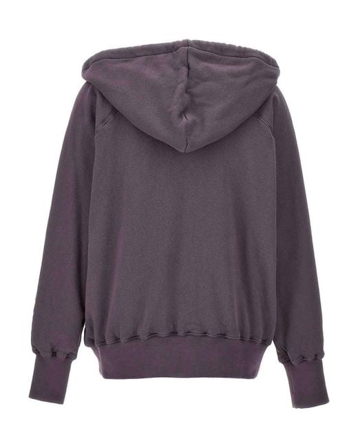 Maison Margiela Purple Logo Reverse Hoodie