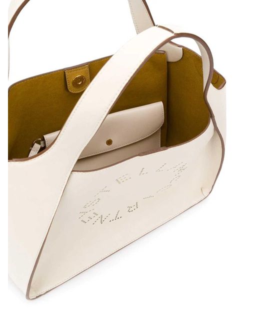 Stella McCartney Natural Logo Tote Bag