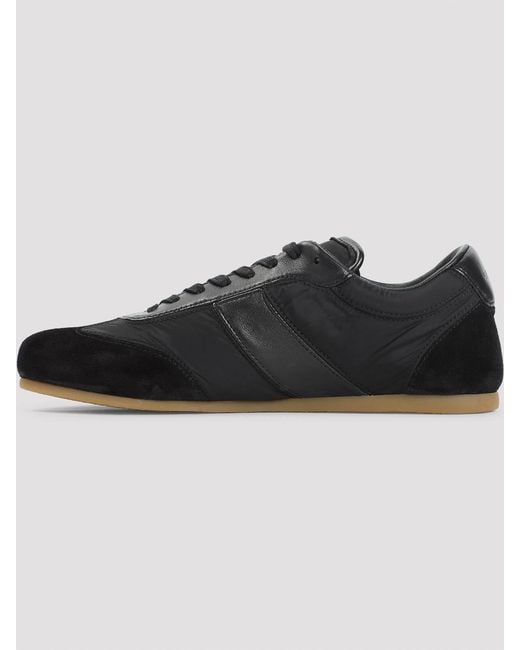 Lemaire Black Soft Runner Sneakers