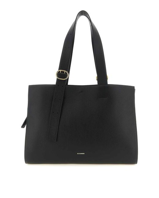 Jil Sander Black Shopping Bag