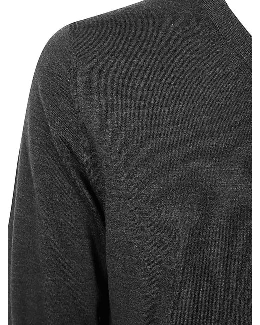 Zanone Gray V-Neck Slim Fit for men