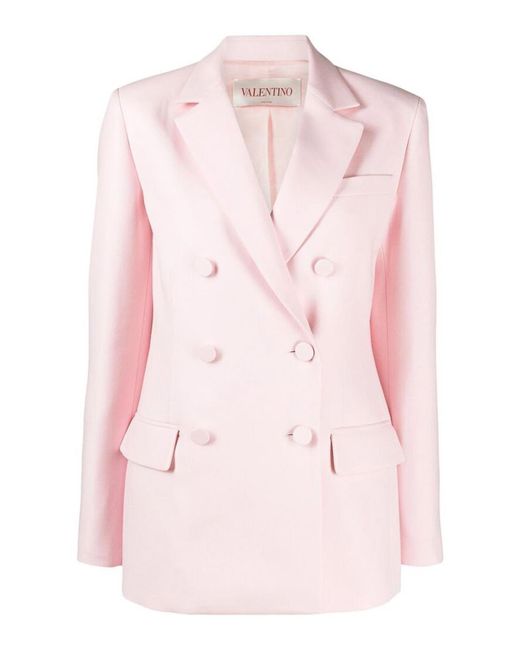 Valentino Garavani Light Pink Double-breasted Blazer