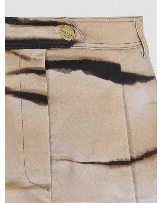 Elisabetta Franchi Natural Tiger Bermuda