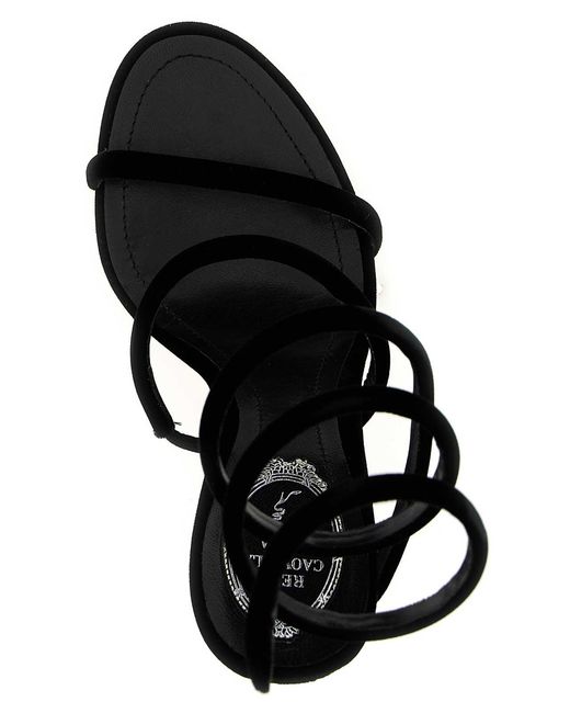 Rene Caovilla Black Cleo Sandals