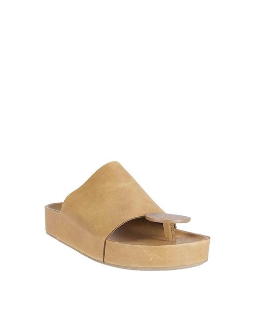Uma Wang White Round S Slide