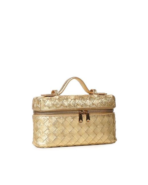Bottega Veneta Metallic Bang Bang Leather Vanity Case