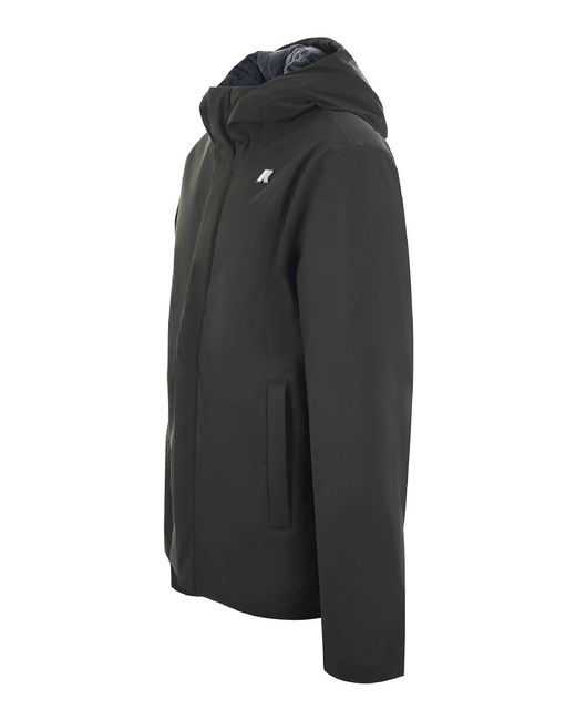 K-Way Black Jacket for men