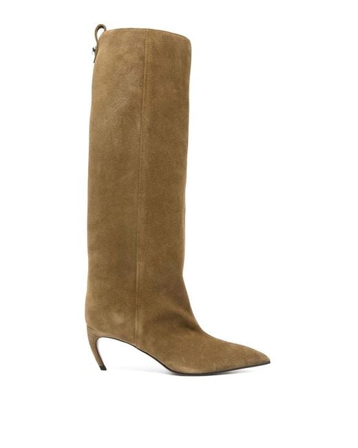 The Attico White Military Boot