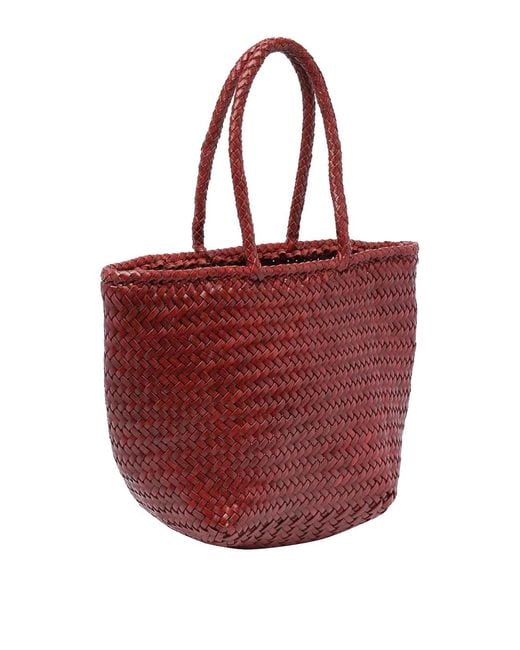 Dragon Diffusion Red Small Grace Basket Bag