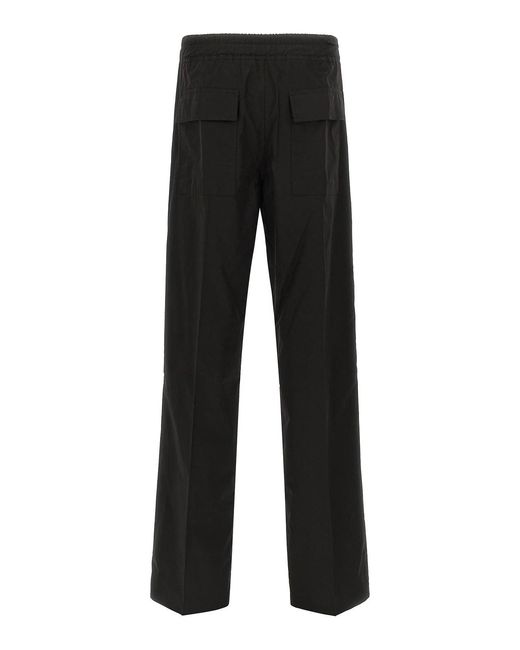 Rick Owens Black Dietrich Drawstring Pants for men