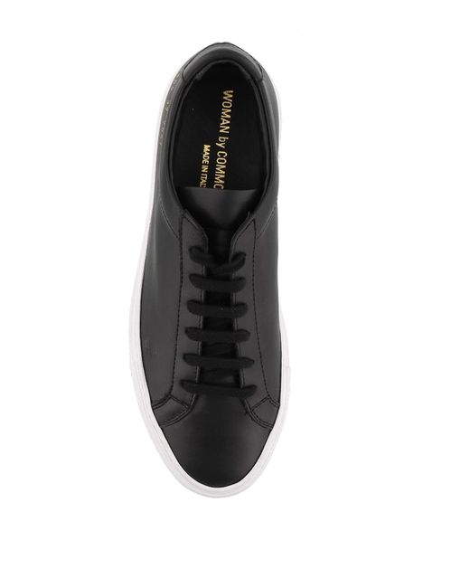 Common Projects Black Leather Low-top Sneakers