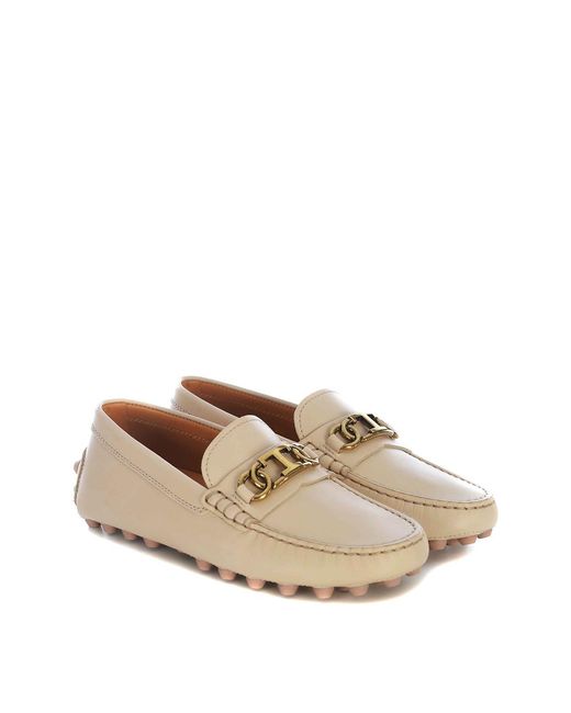 Tod's Natural Mocassins "Bubble"