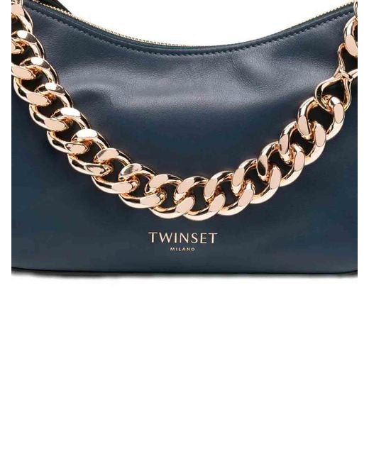 Twinset Blue Shoulder Bag