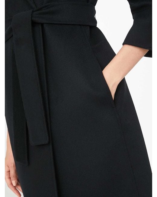 Max Mara Black Double Wool Short Coat