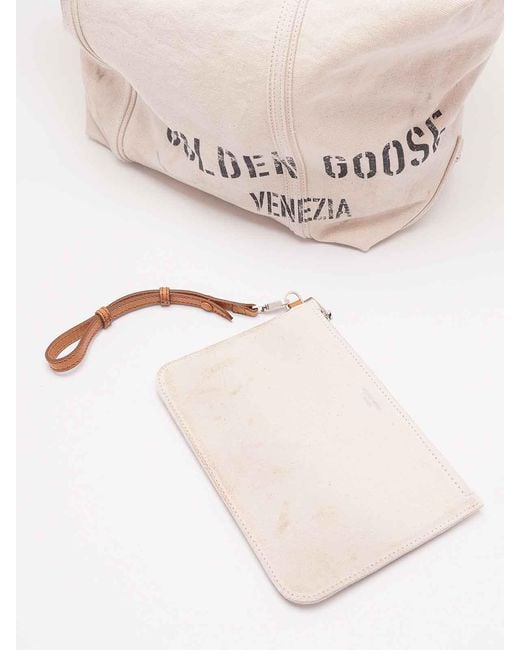 Golden Goose Deluxe Brand Natural '247 Ew' Canvas Shopping Bag