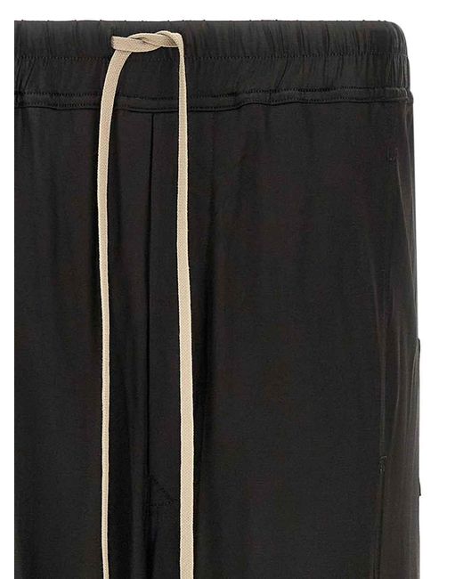 Rick Owens Black Wide Pusher Pants for men