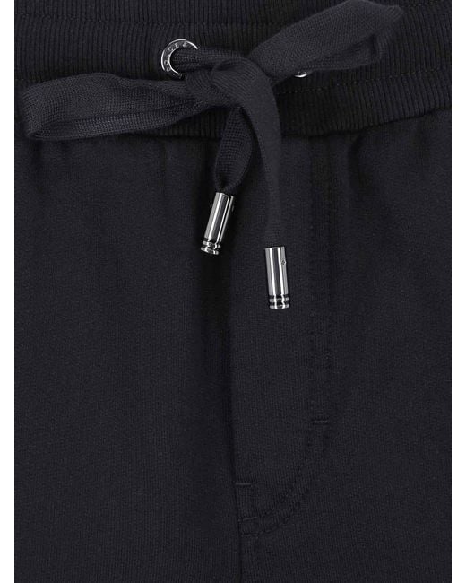 Dolce & Gabbana Blue Straight Track Pants for men