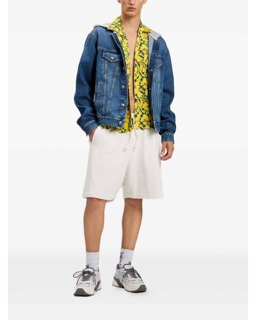 Palm Angels Blue Logo Jacket for men