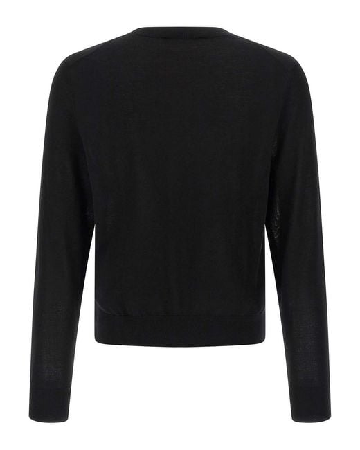 DSquared² Black Wool Sweater for men