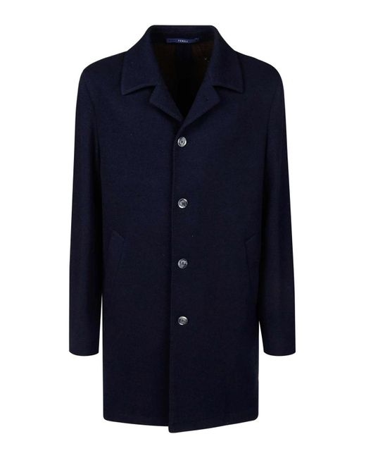 Fedeli Blue Padded Coat for men
