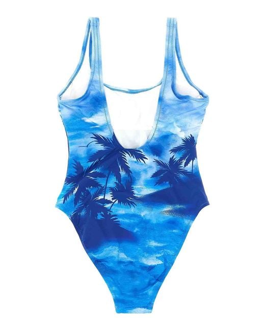 Polo Ralph Lauren Blue One-Piece Swimsuit