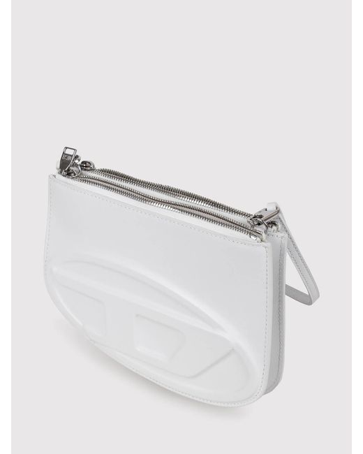 DIESEL White Shoulder Bags