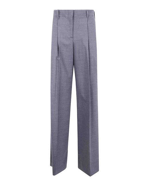 P.A.R.O.S.H. Blue Wide Leg Troseurs