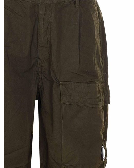 C P Company Green Micro-Reps Pants for men