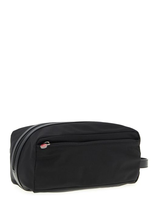 Beauty-Case di Kiton in Black da Uomo
