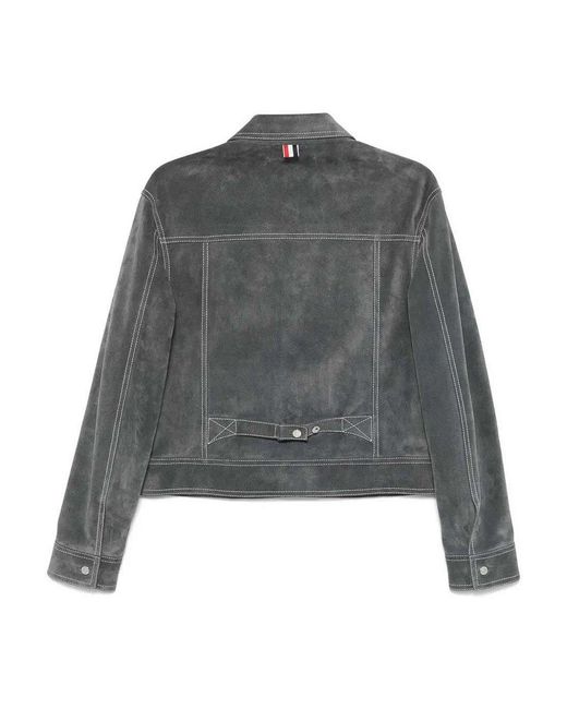 Thom Browne Gray Coat for men