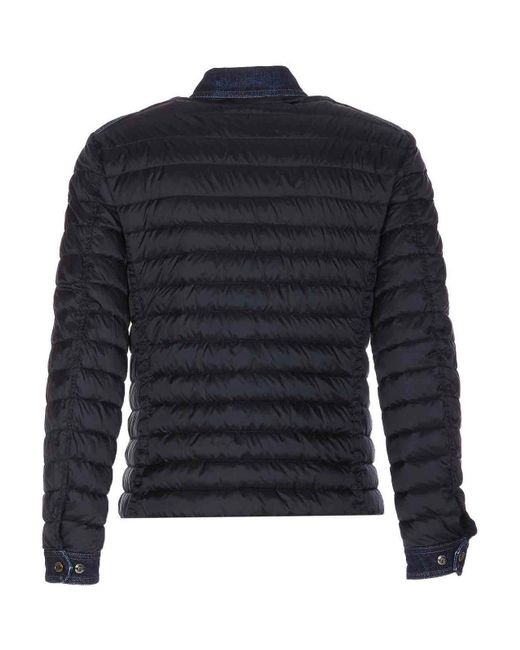 Moorer Blue Crespi Jacket Light Padded for men