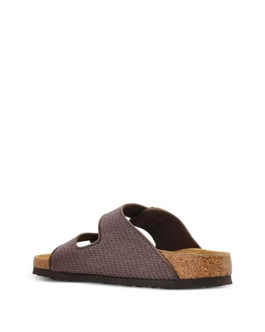 Birkenstock Brown Arizona Big Buckle Raffia