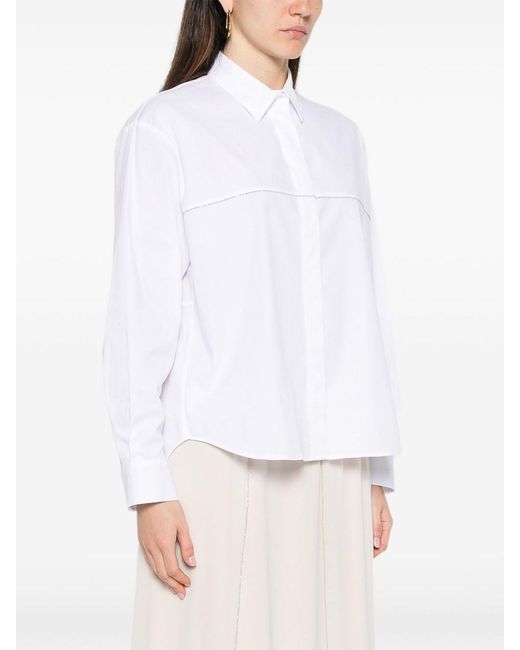 Peserico White Casual Jacket
