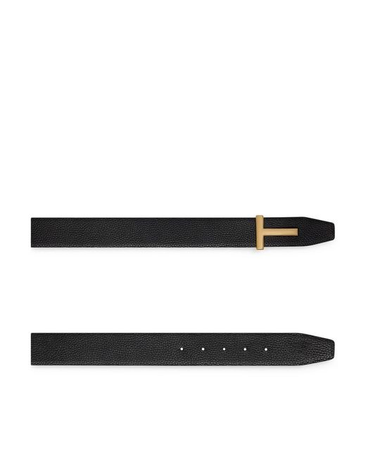Tom Ford White Ridge T Reversible Belt for men