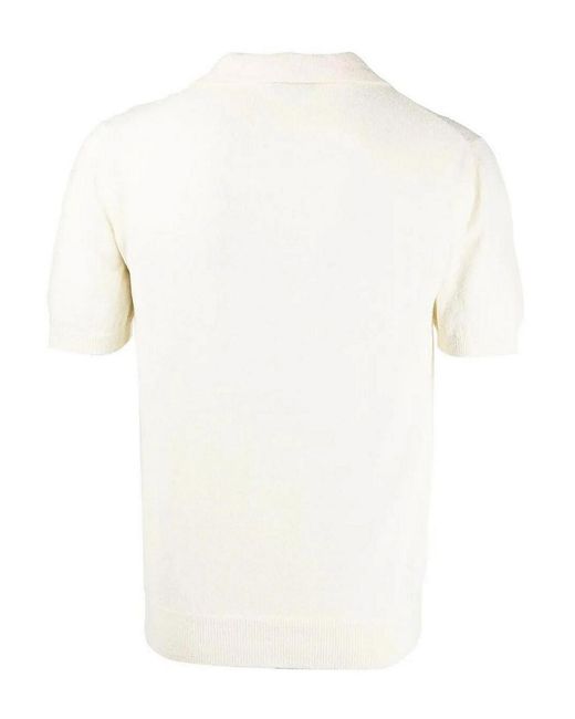 Drumohr White Polo With Logo for men