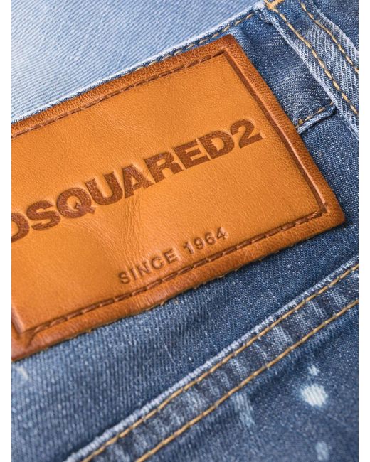 DSquared² Blue Faded Effect Jeans