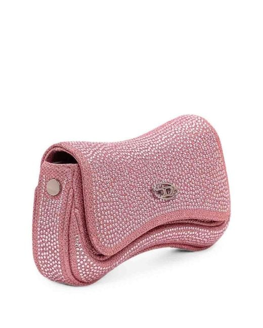 Pochette Decorata di DIESEL in Pink