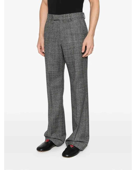 Valentino Gray Formal Pants for men