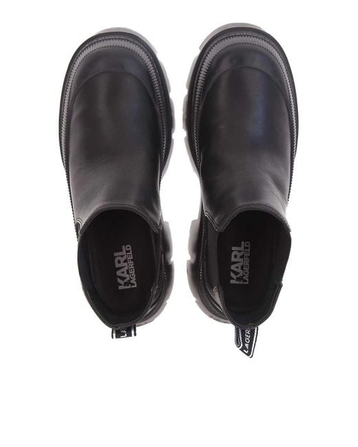 Karl Lagerfeld Black Trekka Max Short Gore Boot