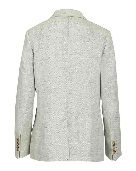 Sartoria Latorre Gray Double-Breasted Blazer