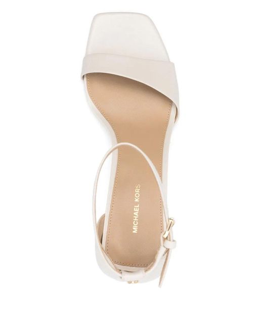 Michael Kors White Jaida Heeled Sandal