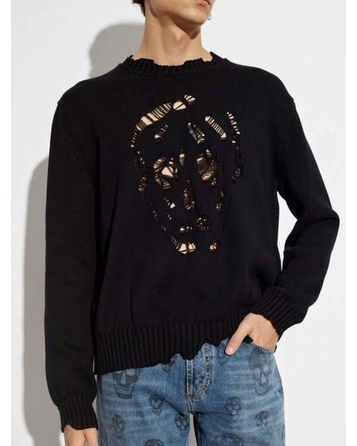 McQueen Black Jumper for men