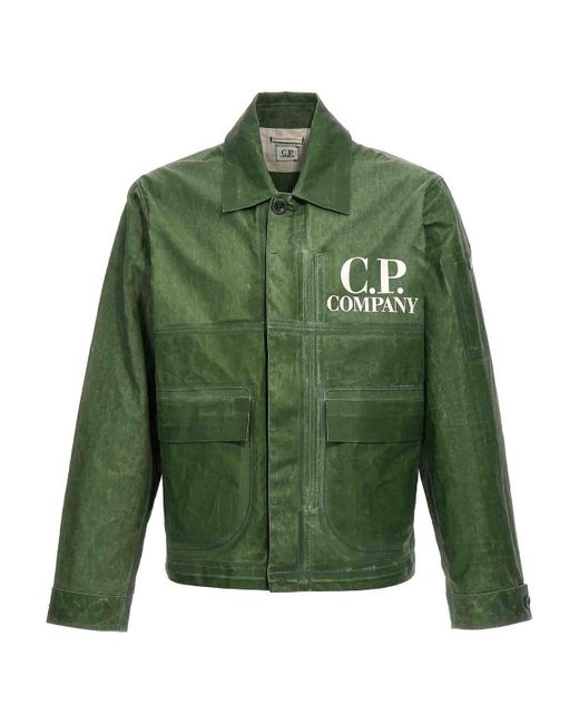 C P Company Green Toob-two Blouson for men