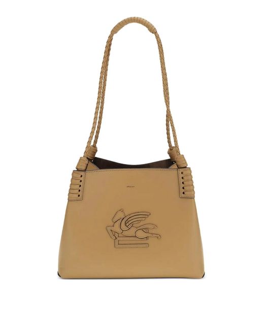 Etro Natural Libra Small Ocher Bag