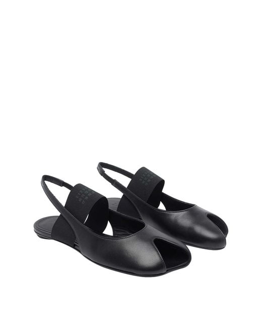 MM6 by Maison Margiela Black Anatomic Numeric Slingback
