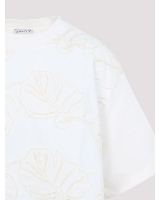 Moncler White Ss T-Shirt
