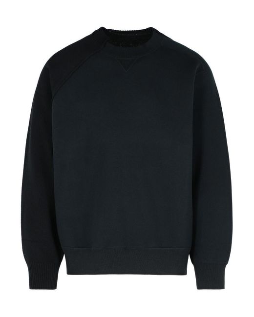 Sacai Blue Wool Sweater for men
