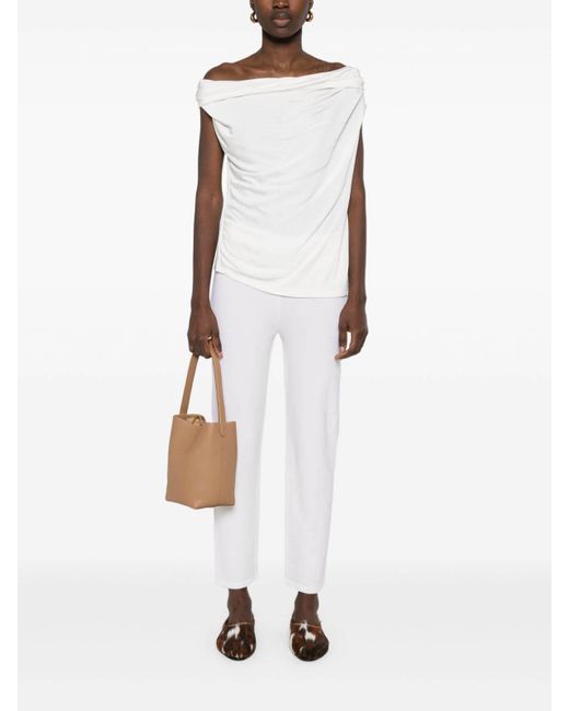 Max Mara White 'Larix' Knit Pants