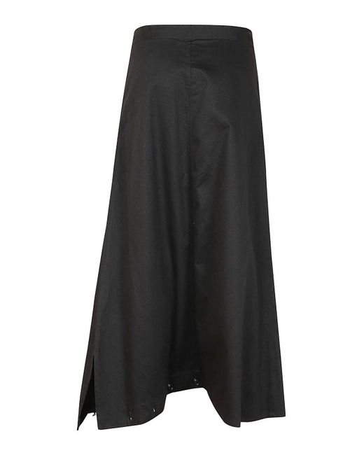 Yohji Yamamoto Black Flared Skirt